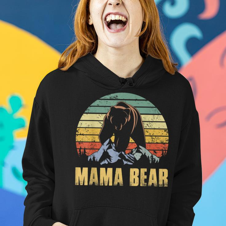 Retro Mama Bear Mothers Day Vintage Design For Mom Mommy Women Hoodie Gifts for Her