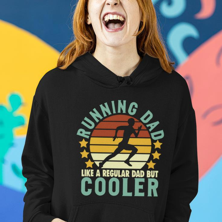 Running Dad Like A Regular Dad But Cooler Sporty Dad Fathers Day Women Hoodie Gifts for Her