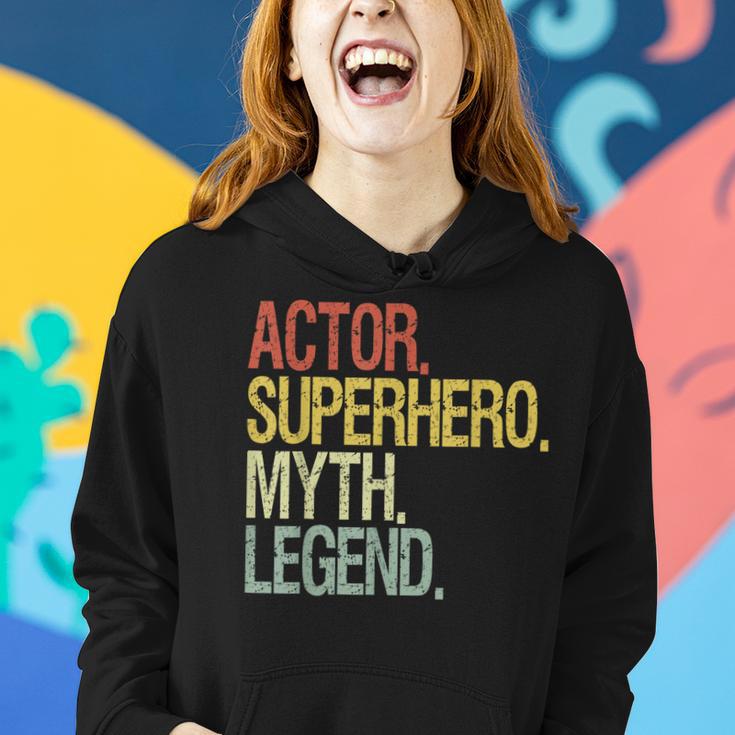 Schauspieler Superheld Mythos Legende Inspirierendes Zitat Schwarzes Hoodie Geschenke für Sie