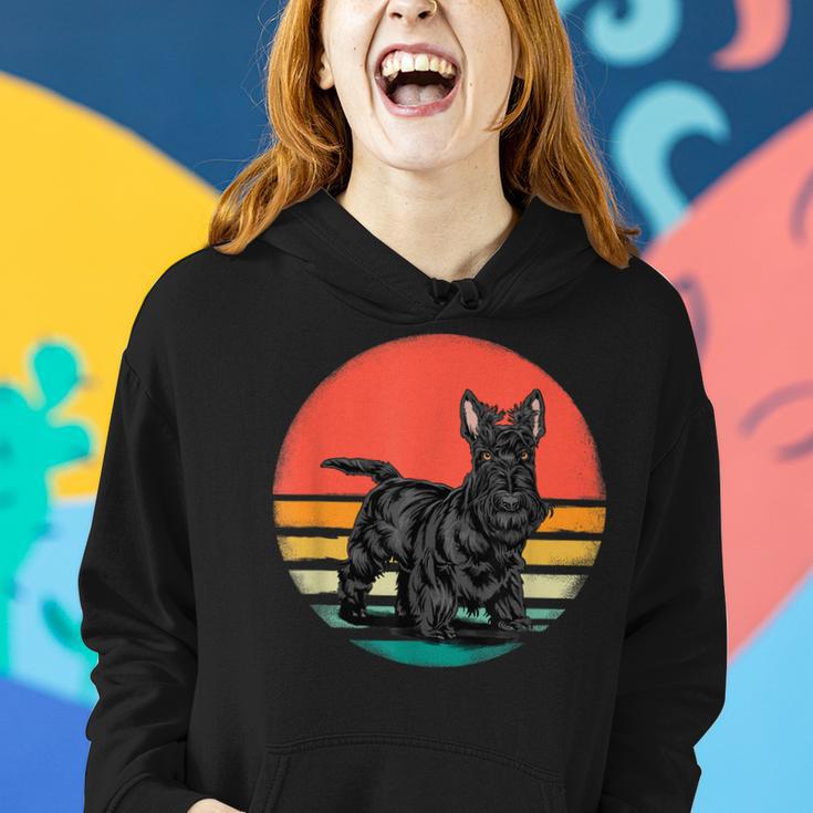 Scottish Terrier Hundeliebhaber Im Retro-Stil 70Er-Jahre Frauen Hoodie Geschenke für Sie