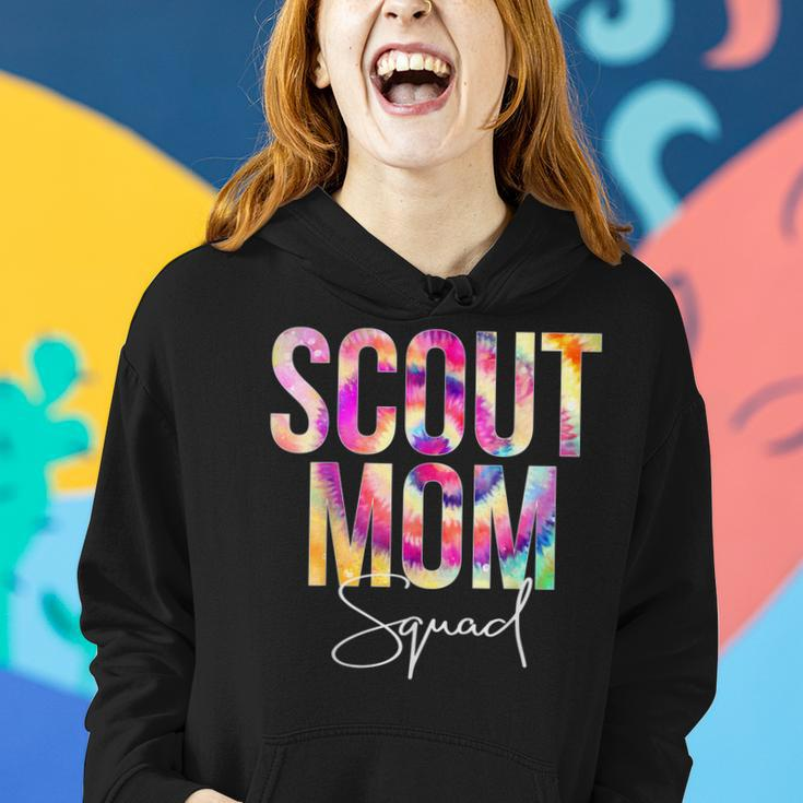 Scout Mom Squad Tie Dye Back To School Women Appreciation Women Hoodie Gifts for Her
