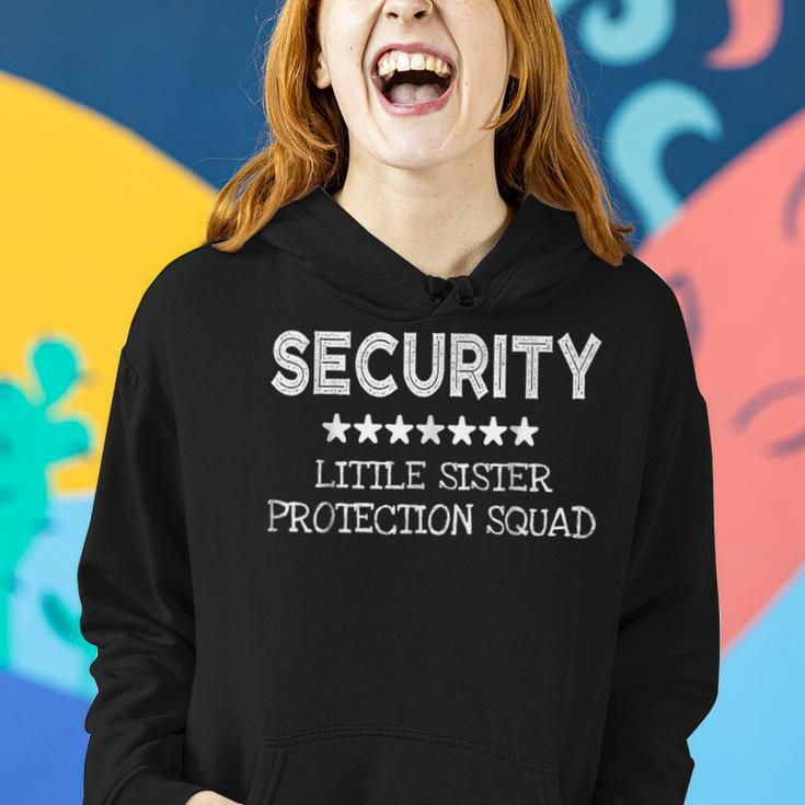 Security Little Sister Protection Squad Cool Gift Women Hoodie Gifts for Her
