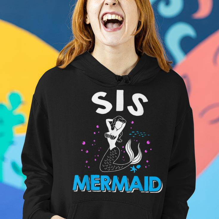 Sis Sister Mermaid Matching Family Women Hoodie Gifts for Her