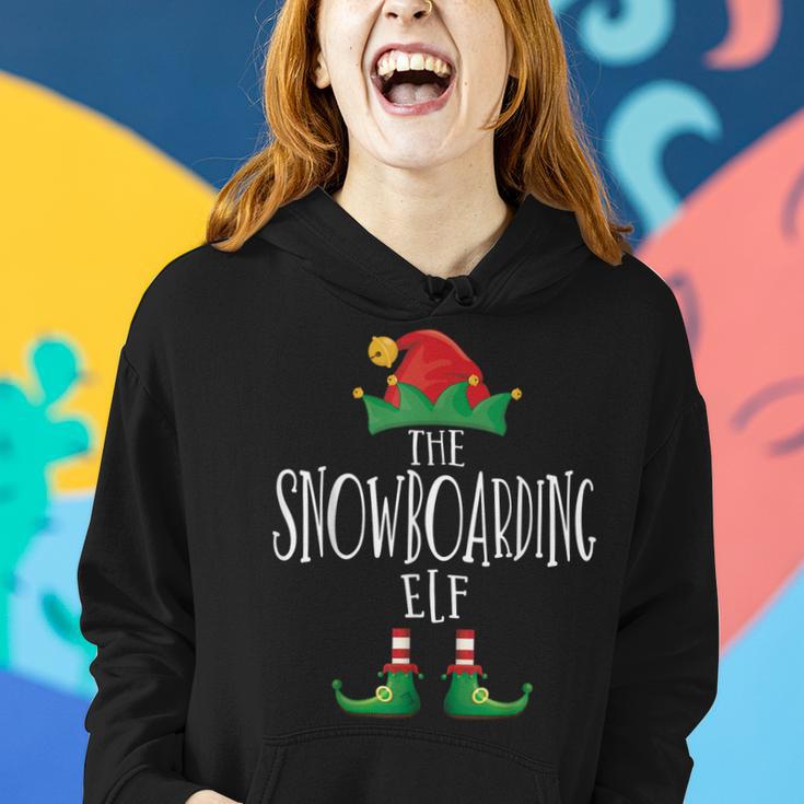 Snowboard-Elfen- Familien-Pyjama Weihnachtselfe Frauen Hoodie Geschenke für Sie