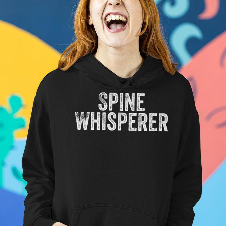 Spine Whisperer Gift For Chiropractor Students Chiropractic V3 Women Hoodie Graphic Print Hooded Sweatshirt Gifts for Her