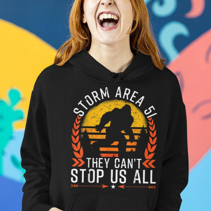 Storm-Area-51 Bigfoot Sie Können Uns Nicht Alle Aufhalten Frauen Hoodie Geschenke für Sie
