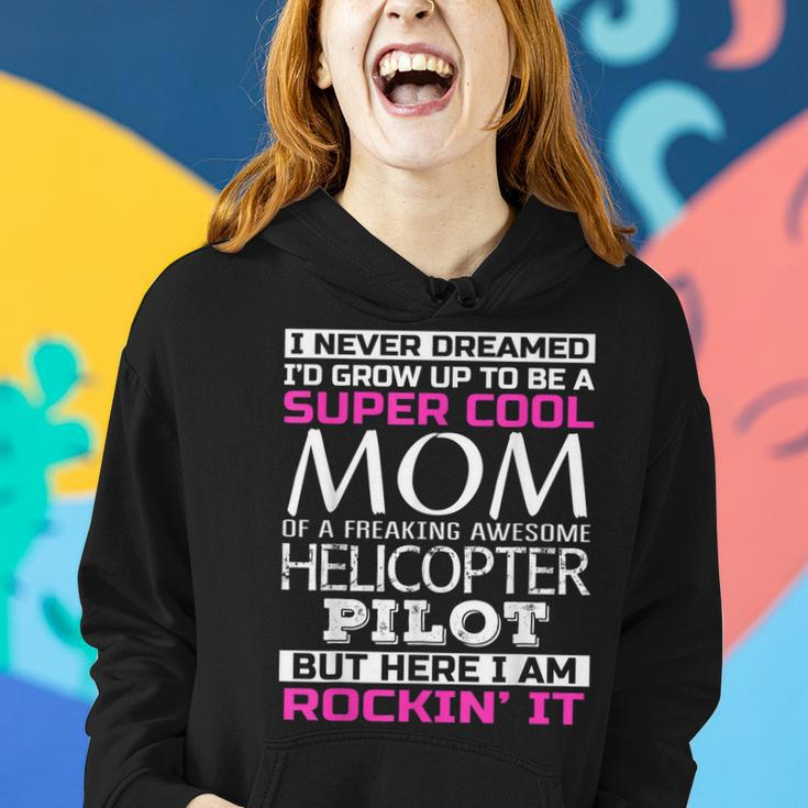 Super Cool Mom Of Helicopter Pilot Tshirt Mothers Day Gift Women Hoodie Gifts for Her