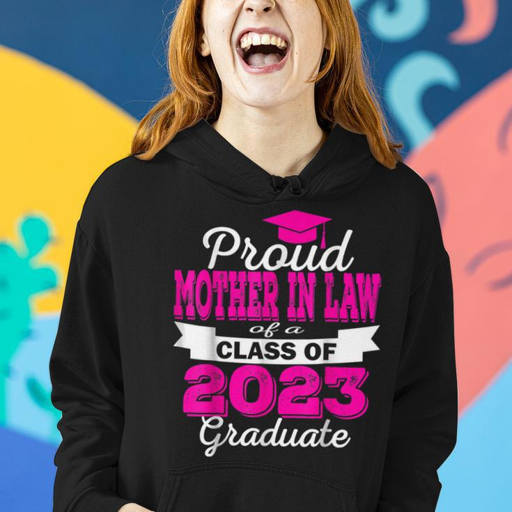 Super Proud Mother In Law Of 2023 Graduate Awesome Family Women Hoodie Gifts for Her