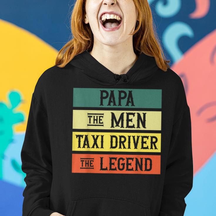 Taxifahrer Taxifahrer Retro Dad Papa Legend Frauen Hoodie Geschenke für Sie