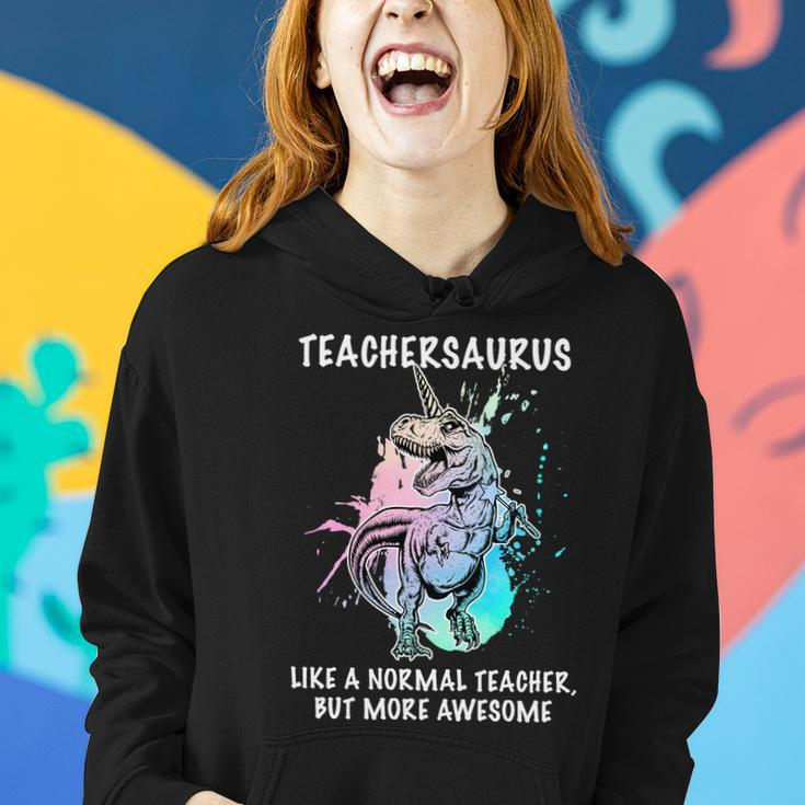 Teachersaurus Unicorn Women Hoodie Gifts for Her