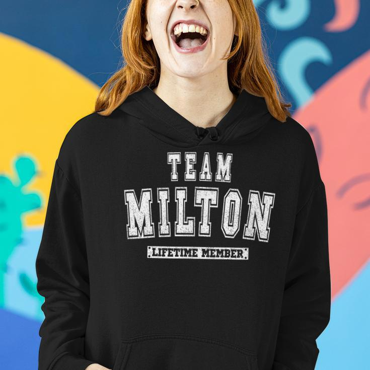Team Milton Lifetime Member Family Last Name Women Hoodie Gifts for Her