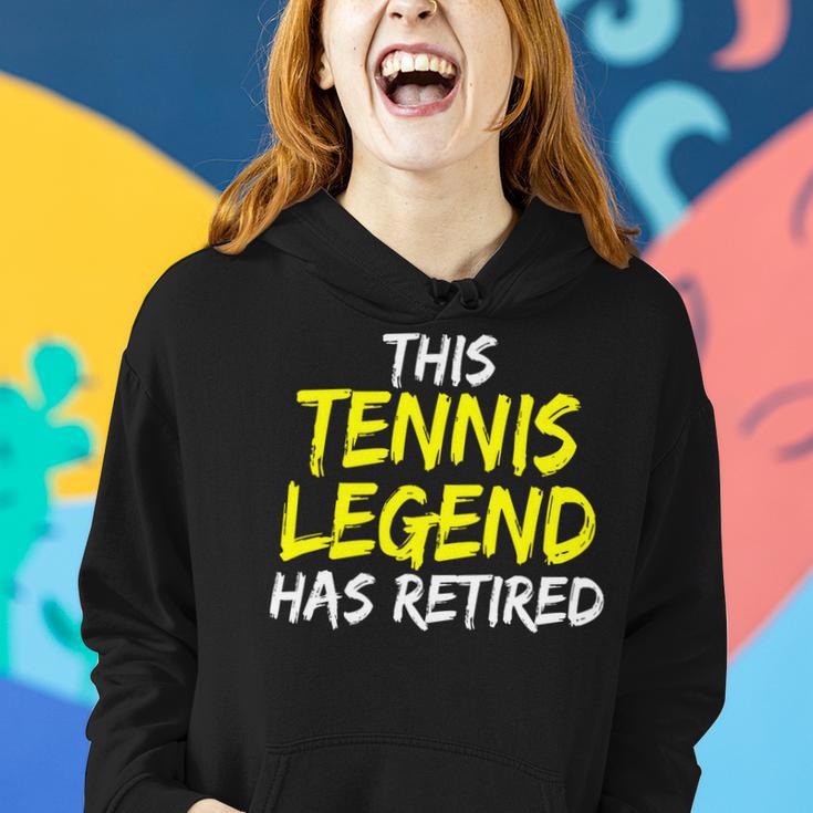 Tennistrainer This Tennis Legend Has Retired Tennisspieler Frauen Hoodie Geschenke für Sie