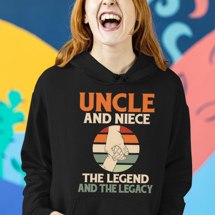 Uncle And Niece The Legend And The Legacy Family Uncle Women Hoodie Gifts for Her