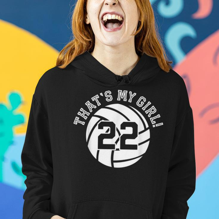 Unique Thats My Girl 22 Volleyball Player Mom Or Dad Gifts Women Hoodie Gifts for Her