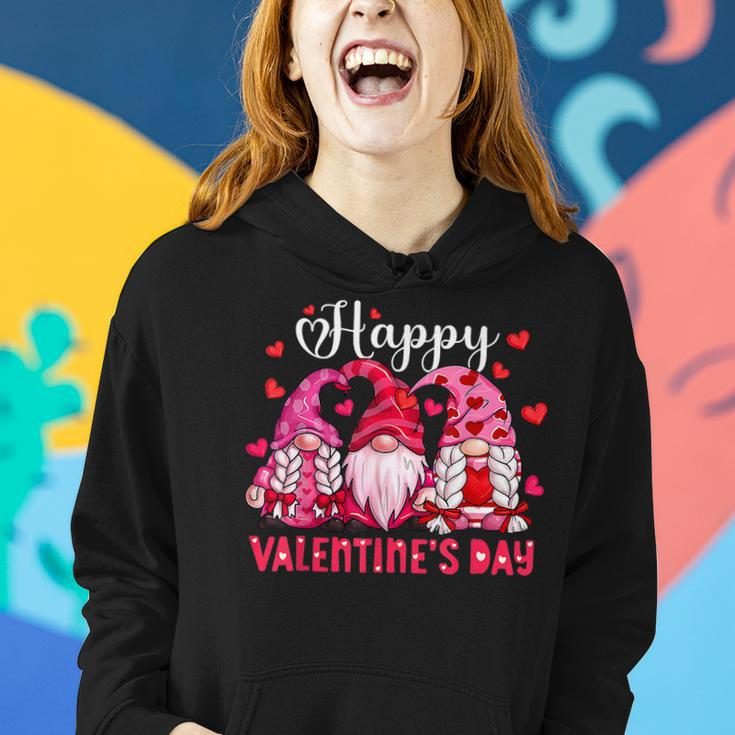 Valentine Gnome Love Valentines Day Gnomes Friends Squad Women Hoodie Gifts for Her