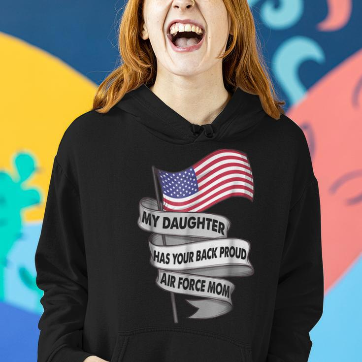 Veteran Air Force Mom My Daughter Has Your Back Women Hoodie Gifts for Her