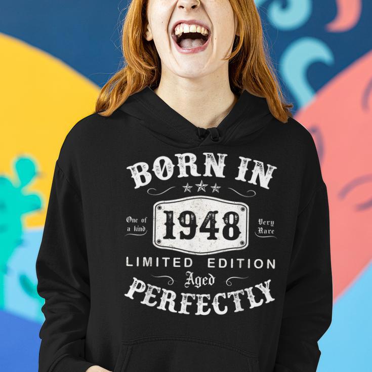 Vintage 1948 Made In 1948 75 Geburtstag Mann Frau 75 Jahre Frauen Hoodie Geschenke für Sie