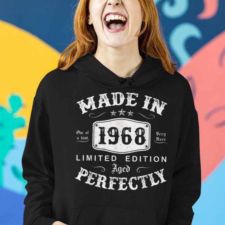 Vintage 1968 Made In 1968 55 Geburtstag Mann Frau 55 Jahre V2 Frauen Hoodie Geschenke für Sie