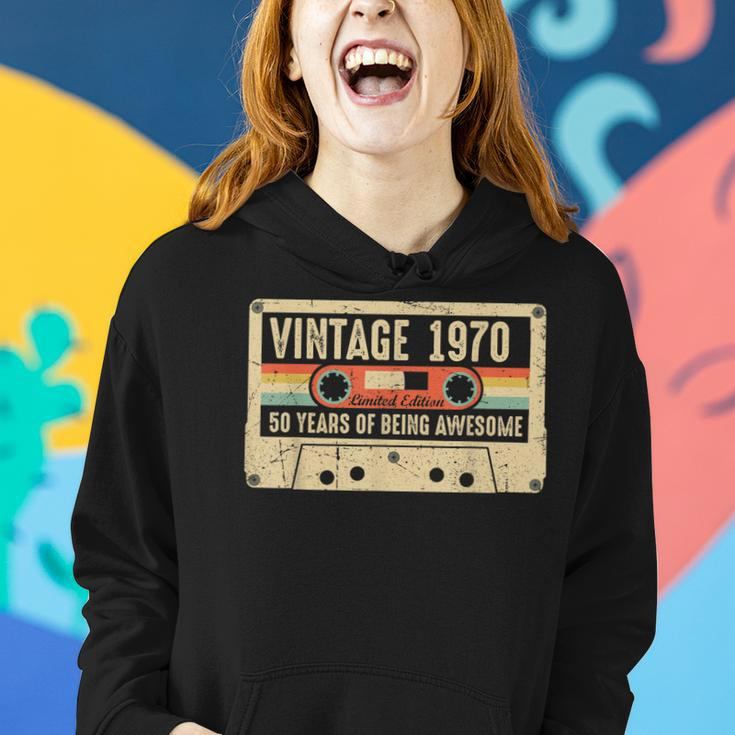 Vintage 1970 Made In 1970 50Th Birthday 50 Years Old Gift V2 Women Hoodie Gifts for Her