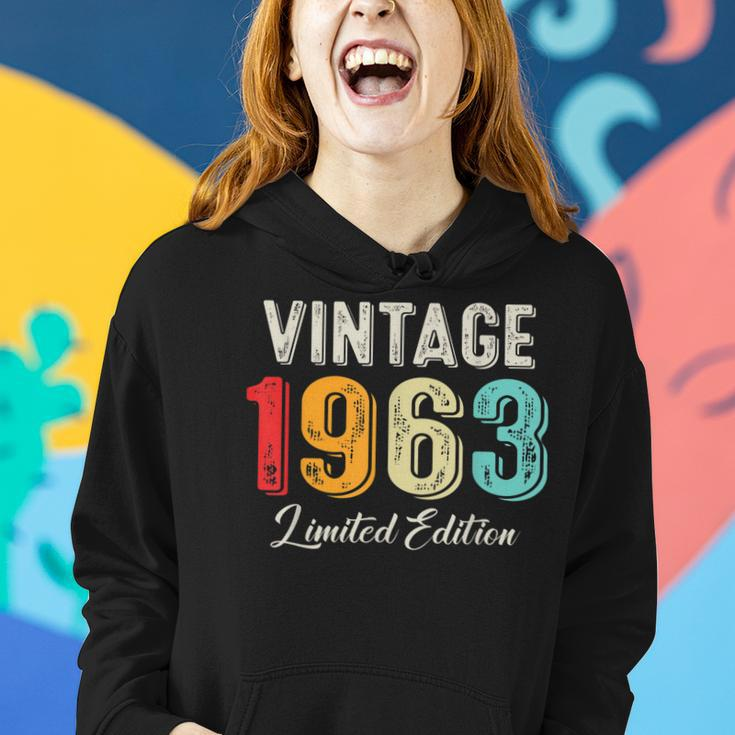Vintage Born In 1963 Birthday Year Party Wedding Anniversary Women Hoodie Gifts for Her