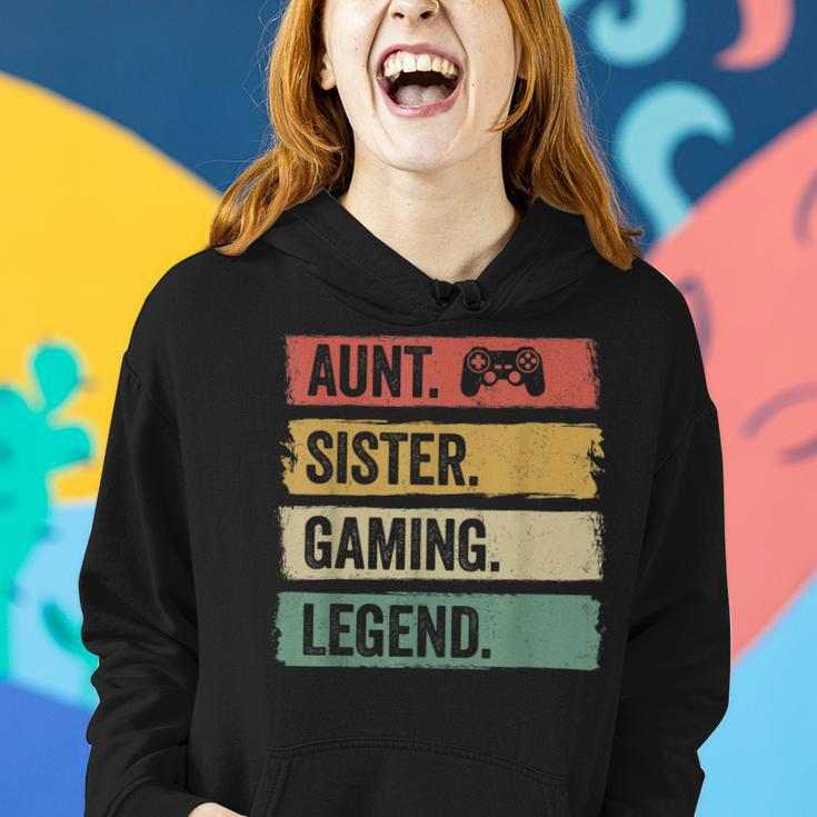 Vintage Tante Siter Gaming Legende Retro Video Gamer Tante Frauen Hoodie Geschenke für Sie