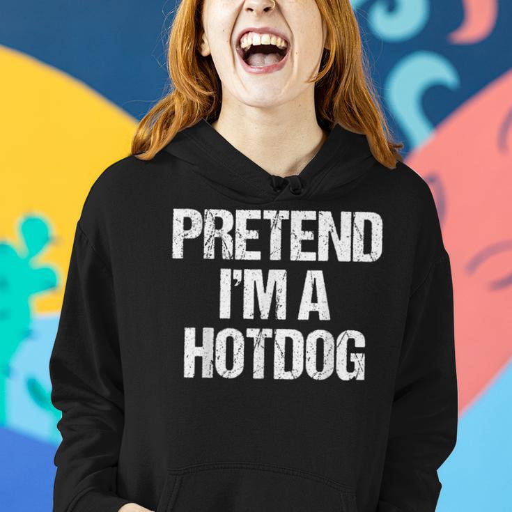 Vorgeben Ich Bin Ein Hotdog Lustig Faul Halloween-Kostüm Frauen Hoodie Geschenke für Sie