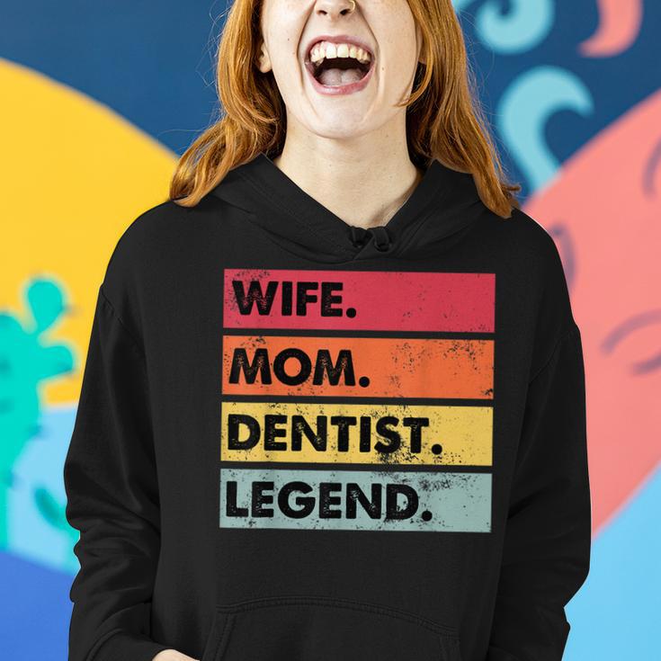 Wife Mom Dentist Legend Lustige Zahnärzte Mutter Frauen Frauen Hoodie Geschenke für Sie