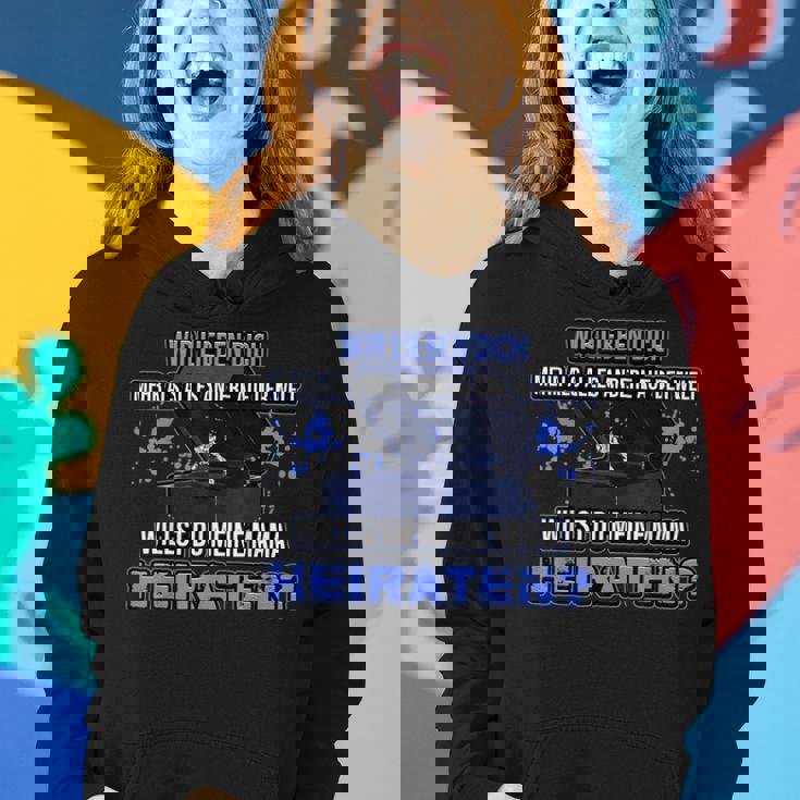 Willst Du Meine Mama Heiraten Verlobung Liebe Heiratsantrag Frauen Hoodie Geschenke für Sie