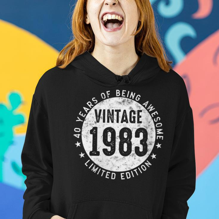 Womens 40 Year Old Gifts Vintage 1983 Limited Edition 40Th Birthday Women Hoodie Gifts for Her
