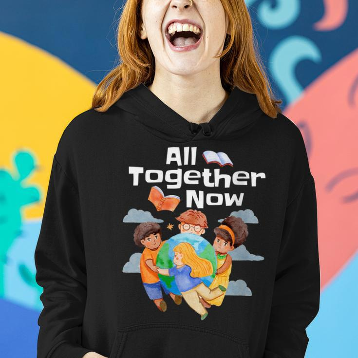 Womens All Together Now Summer Reading 2023 Librarian Women Hoodie Gifts for Her