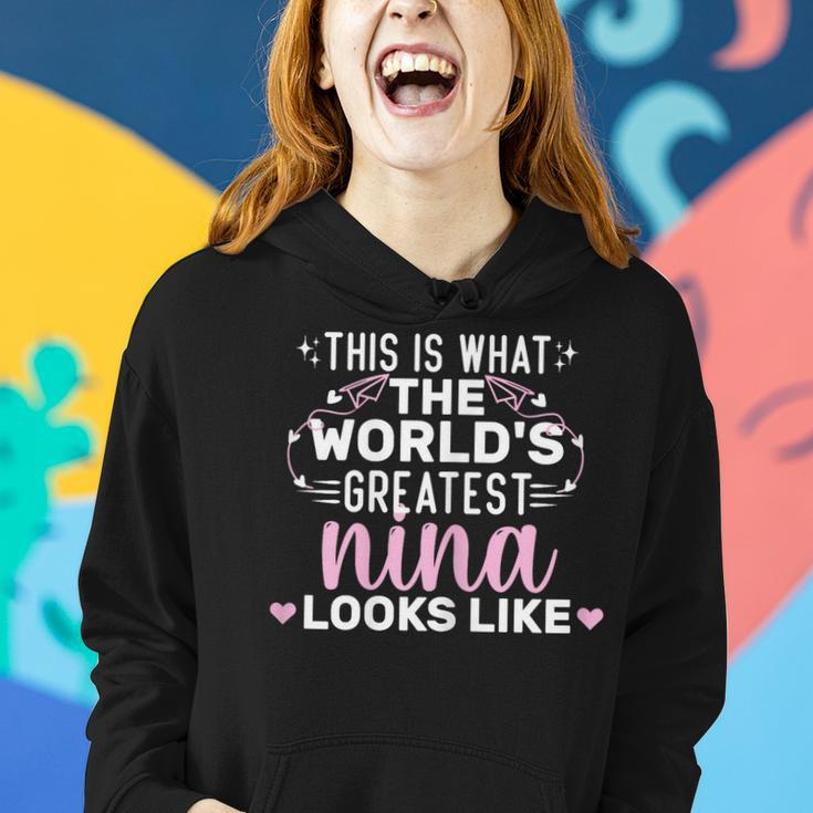 Womens Best Mom In The World Best Nina Mother Women Mothers Day Women Hoodie Gifts for Her