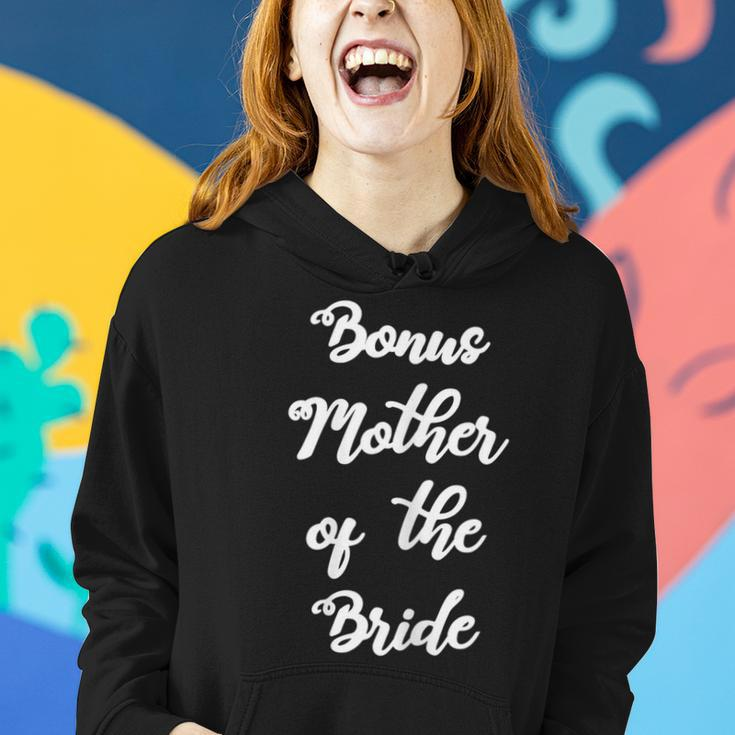 Womens Bonus Mother Of The Bride Cute Hand Written Design Wedding Women Hoodie Gifts for Her