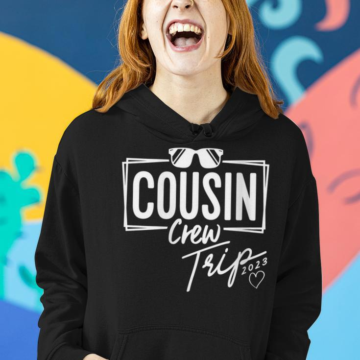 Womens Cousin Crew Trip 2023 Retro Reunion Matching Family Group Women Hoodie Gifts for Her