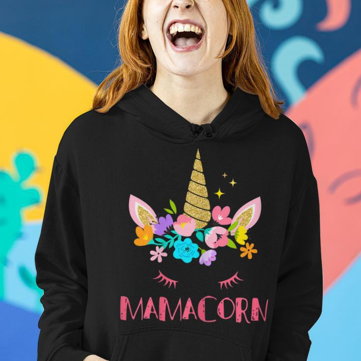 Womens Funny Mamacorn Unicorn Costume Mom Mothers Day V2 Women Hoodie Gifts for Her