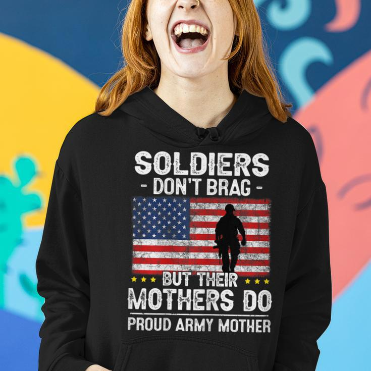 Womens Funny Soldiers Dont Brag Proud Army Mother Mom Military Son Women Hoodie Gifts for Her