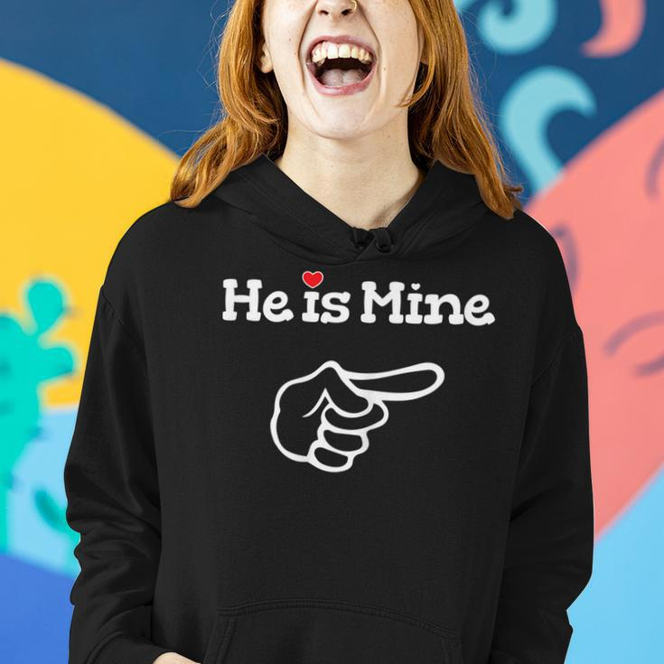Womens He Is Mine Matching Couple Outfits - Couples Women Hoodie Gifts for Her