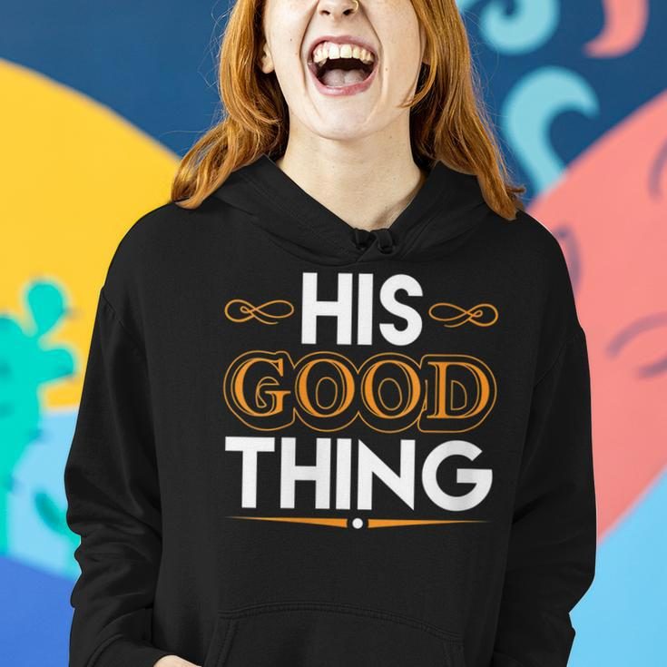 Womens He Who Finds His Good Thing Proverbs 18 22 Matching Couple Women Hoodie Gifts for Her