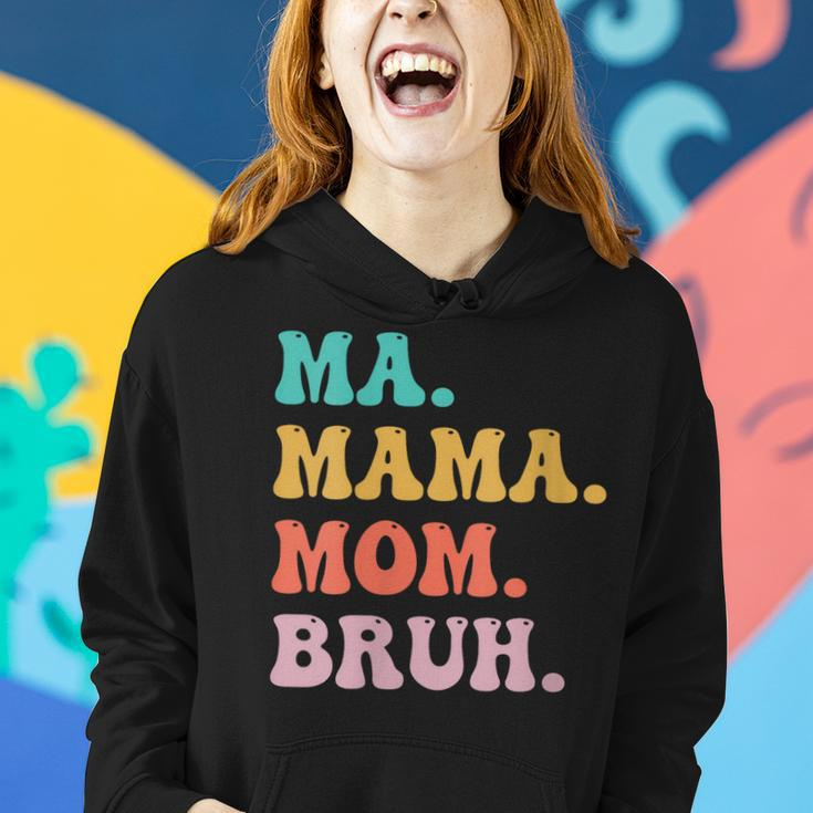Womens Ma Mama Mom Bruh Mommy And Me Funny Boy Mom Mothers Day Women Hoodie Gifts for Her