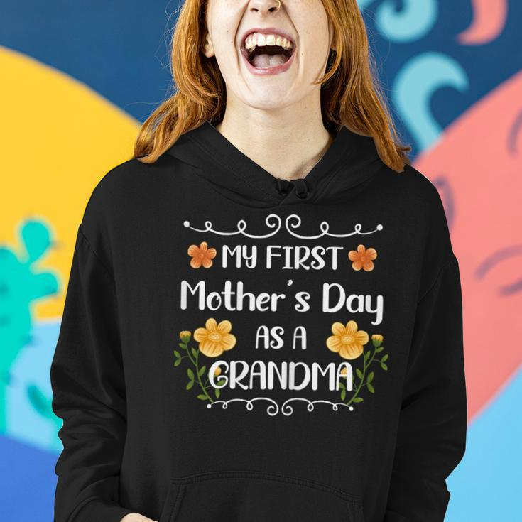 Womens My First Mothers Day As A Grandma In Mothers Day 2023 Women Hoodie Gifts for Her