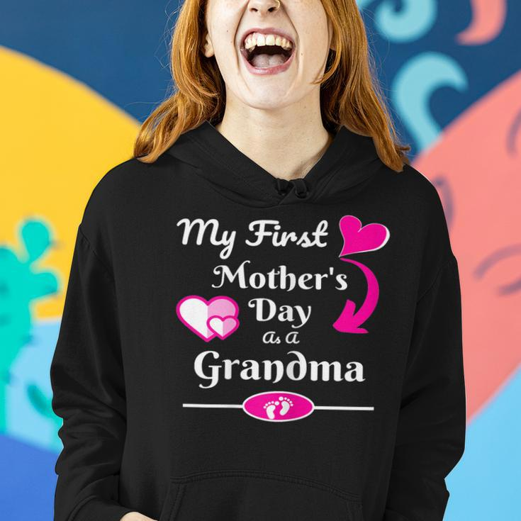 Womens My First Mothers Day As Grandma 2019 New Grandma Gift Shirt Women Hoodie Gifts for Her