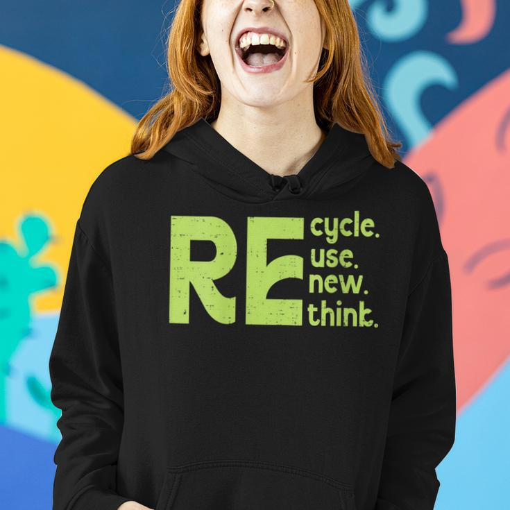Womens Recycle Outfit For Earth Day 2023 Reuse Women Hoodie Gifts for Her