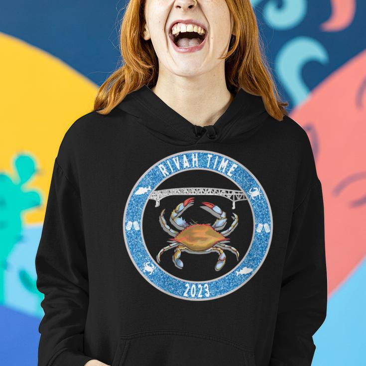 Womens Rivah Time 2023 With Blue Crab Women Hoodie Gifts for Her