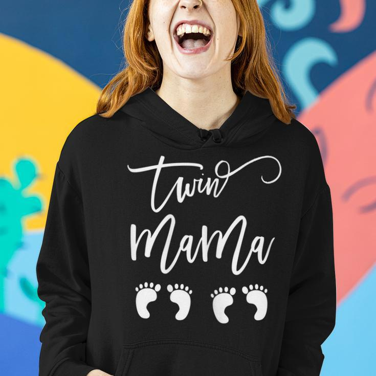 Womens Twin Mama Mothers Day Cute Gift For New Mom Twin Mom To Be Women Hoodie Gifts for Her