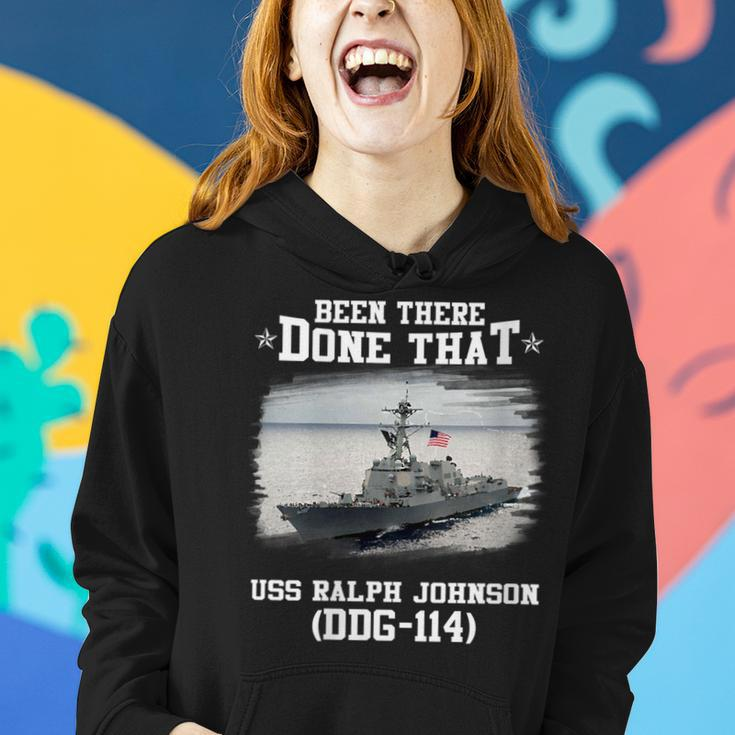 Womens Uss Ralph Johnson Ddg-114 Destroyer Class Veteran Father Day Women Hoodie Gifts for Her