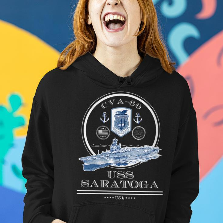 Womens Uss Saratoga Cva-60 Naval Ship Military Aircraft Carrier Women Hoodie Gifts for Her
