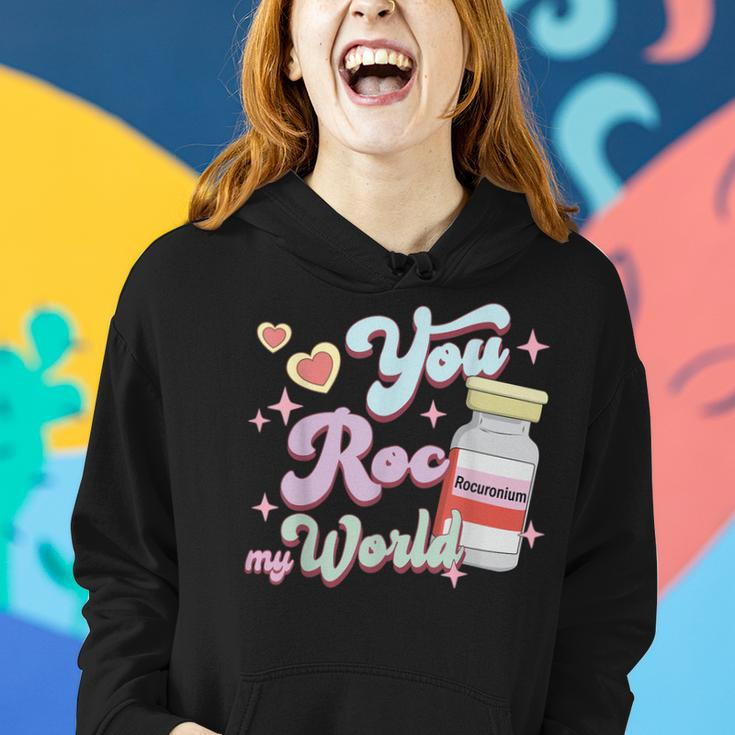 You Roc My World Funny Icu Crna Nurse Happy Valentines Day Women Hoodie Gifts for Her