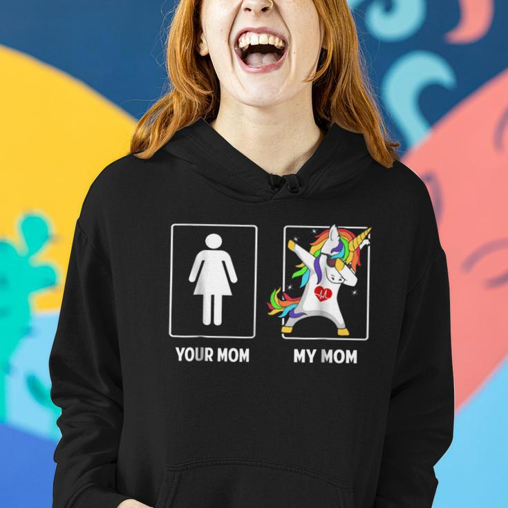 Your Mom My Mom Funny Unicorn Dabbing Mothers DayShirt Women Hoodie Gifts for Her