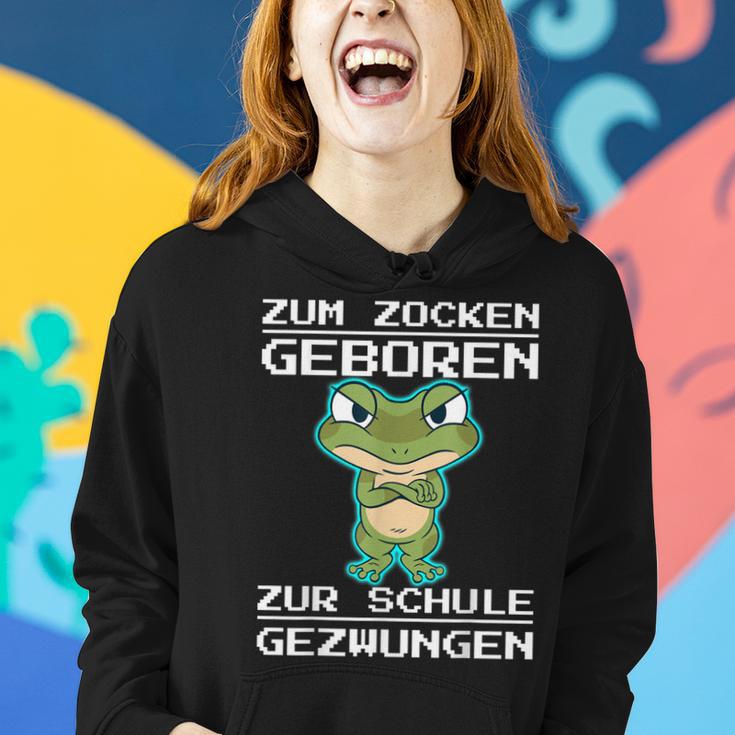 Zum Zocken Geboren Zur Schule Gezwungen Konsole Ps5 Gaming Frauen Hoodie Geschenke für Sie