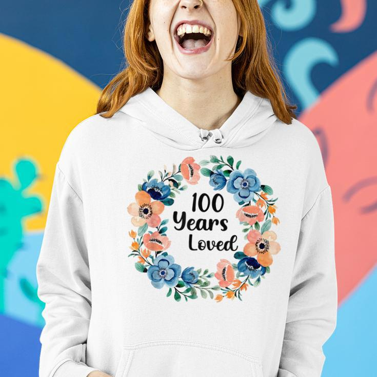100 Jahre Liebte Mama Oma 100 Jahre Alt 100 Geburtstag Frauen Hoodie Geschenke für Sie
