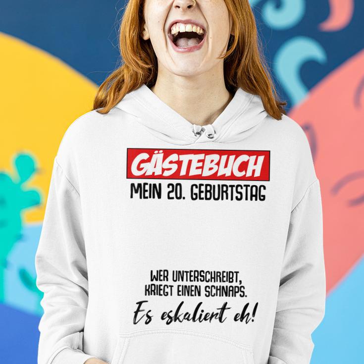 20 Geburtstag Mann Frau Party Gästebuch 20 Jahre Geschenk Frauen Hoodie Geschenke für Sie